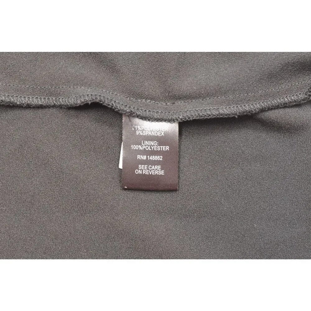 Torrid Women's Size 0 Black Zip Front Peplum Tank Top Sleeveless V-Neck Textured - Picture 7 of 8